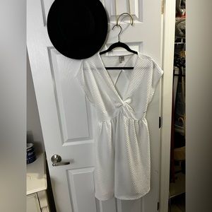 ASOS  white cut-out dress size 10